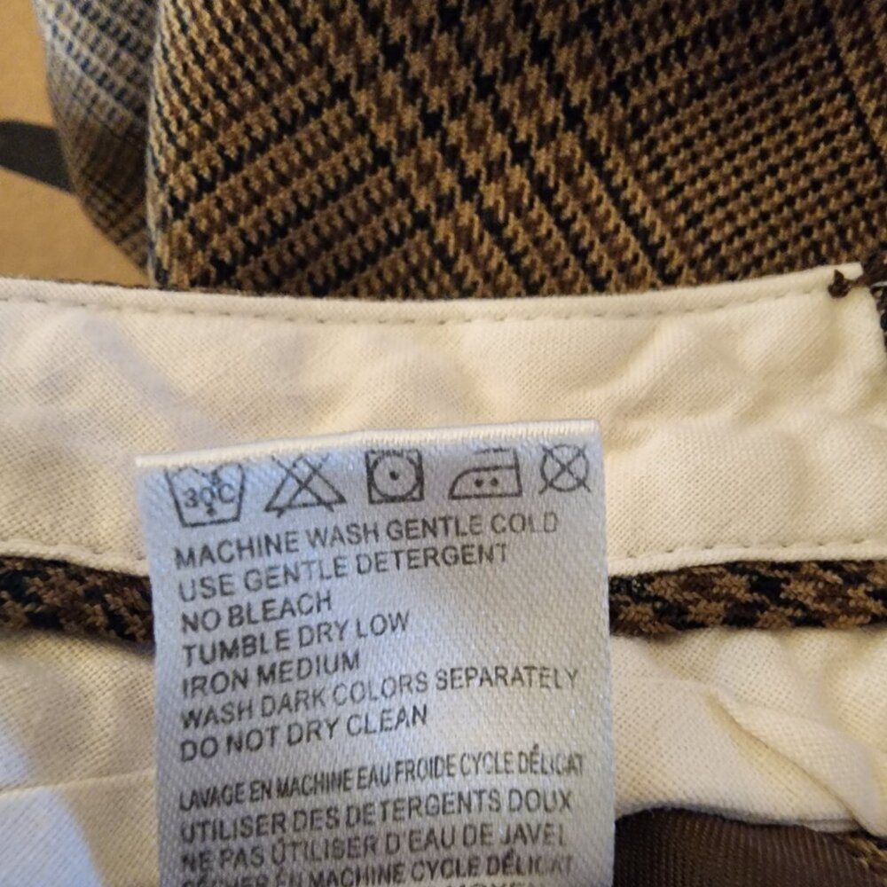 Fox Women’s Bermuda Shorts Brown Plaid Cuffed Size 5 – 11.5” Inseam - Picture 11 of 11